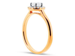 er-1157 rose gold diamond ring
