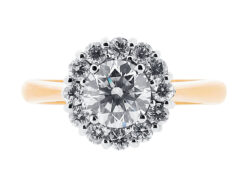 er 1171 round cluster halo-ring