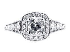 Antique Halo Style Engagement Ring