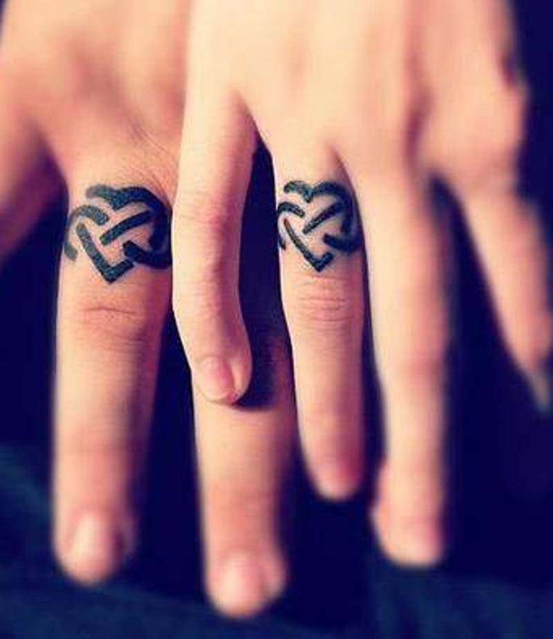 40 Unique Wedding Ring Tattoos For Couples 2021  YourTango